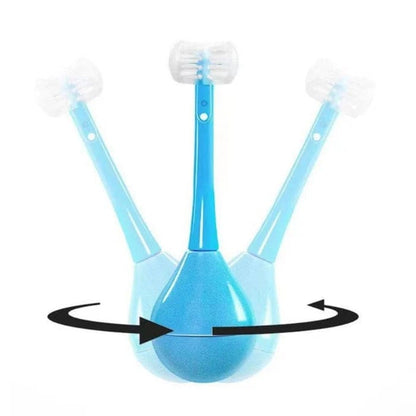 Tumbler Three-sided Children's Toothbrush (Pack of 2)